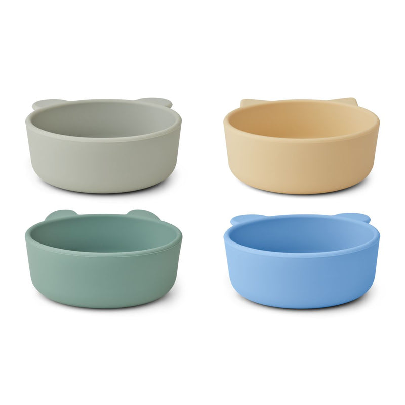 Liewood Iggy Silicone Bowls 4 Pack - Peppermint multi mix - BOWL