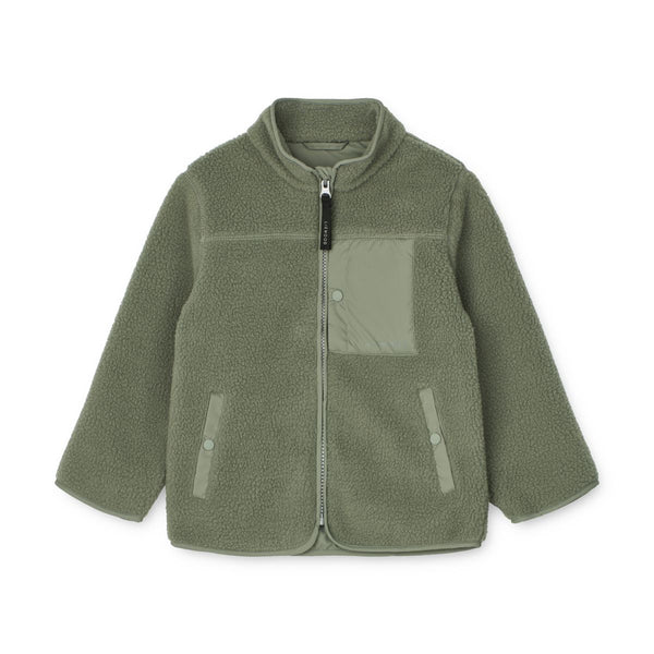 Liewood April fleece jacket - Faune green - JACKET